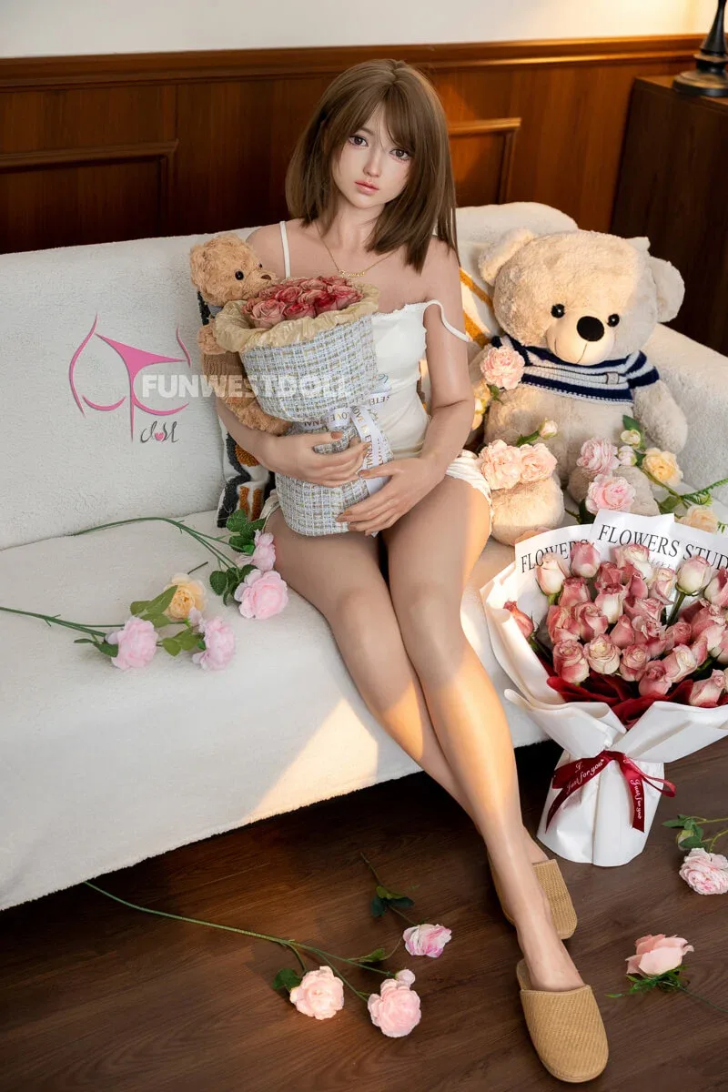 FUNWEST® Amy 159cm (5ft2) 041S# A Breasts Adorable Asian Silicone Sex view 8