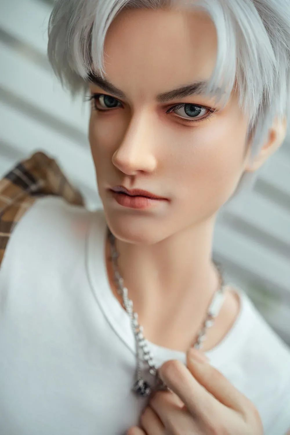 SY Doll | 162cm/5ft3 Charming Silver-hair Muscle Lifelike Full Silicon view 8