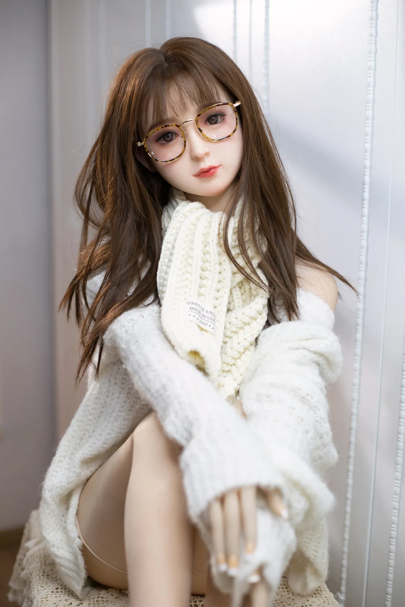 AIBEI |150cm/4ft11 Small Breast Silicone Head Doll - Odelia view 2
