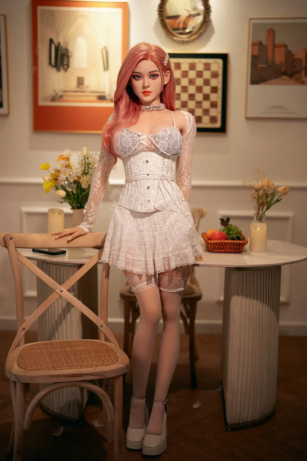 SY Doll | Asian 160cm/5ft3 Lovely Pink Hair Big Breasts Sex Doll - Sar view 6