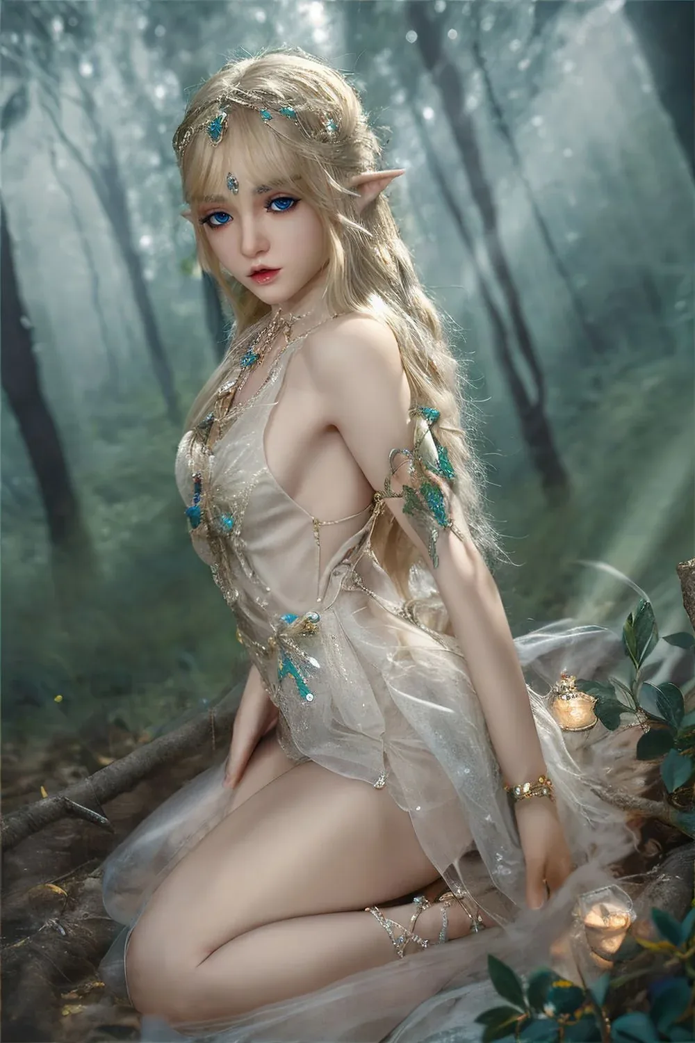 Advanced SY Doll | 150cm/4ft9 Flat Breasts Lovely Elf Cosplay Realisti view 4