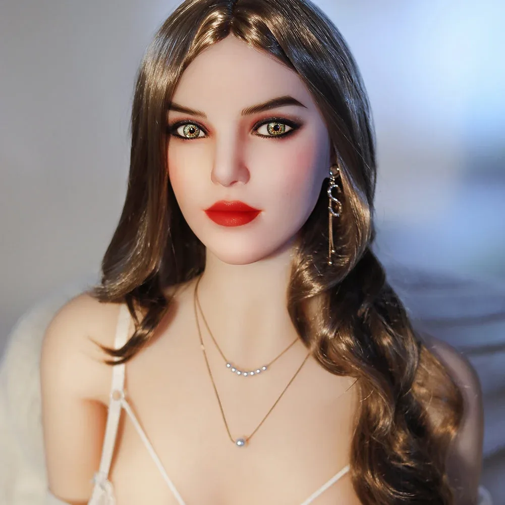 165cm (5ft6) Mature Small Breast Sex Doll With Long Curly Hair - Pearl view 10