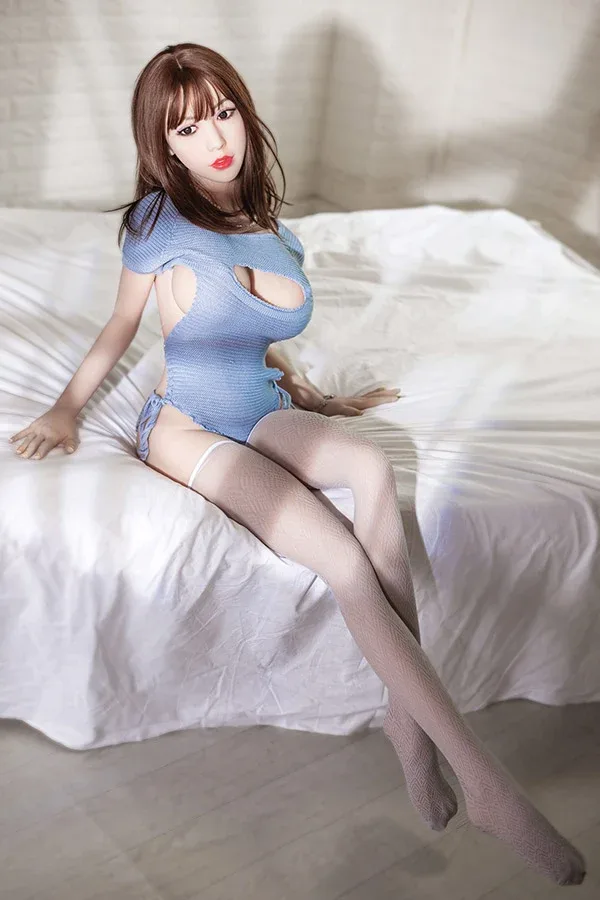 Aibei Doll | 158cm/5ft2 Beautiful Sex Doll in Blue Leotard - Shonna view 6