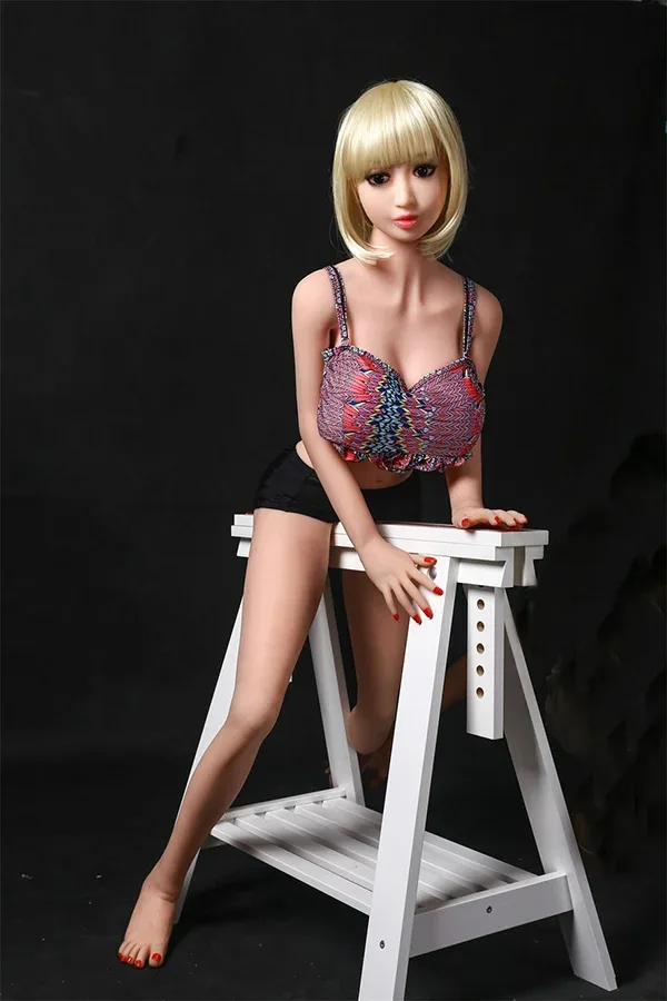 Aibei Doll | 158cm/5ft2 Blonde Skinny Sex Doll - April view 4