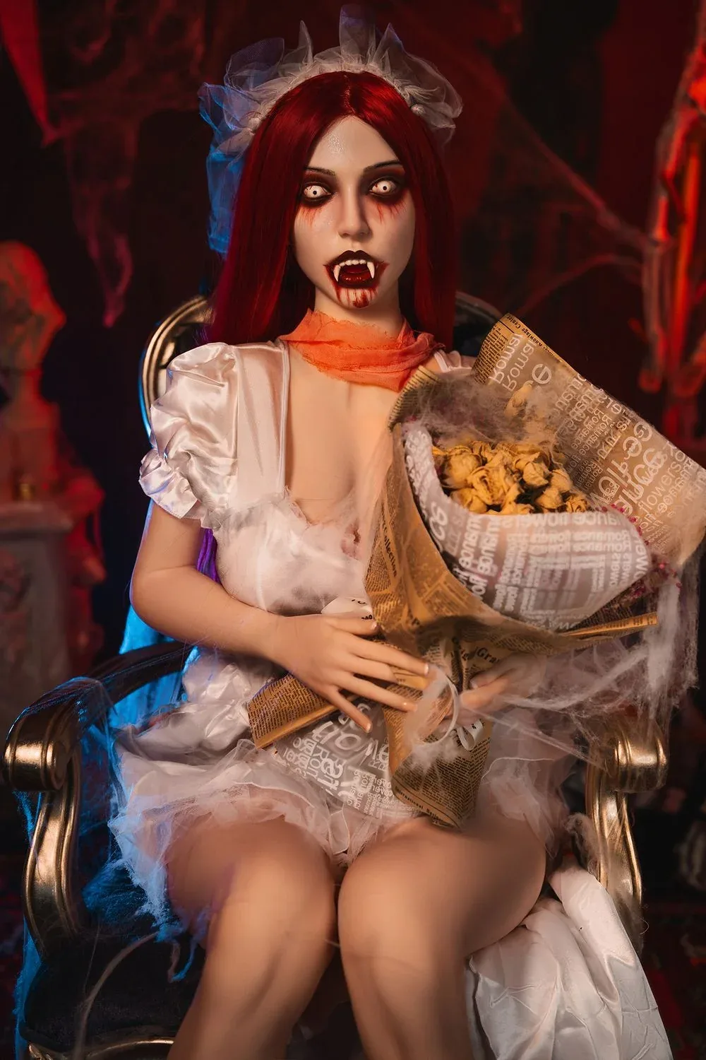 SY Doll | 169cm/5ft5 Scared Vampire Cosplay Big Breasts TPE Sex Doll - view 10