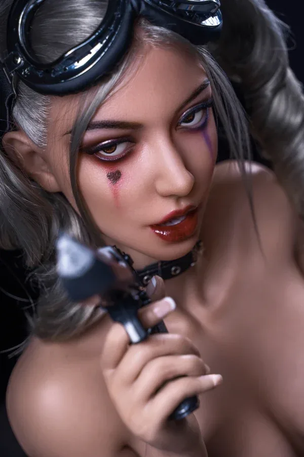 SY Doll | Movable Jaw Silicone Head Harley Quinn #M7 view 2