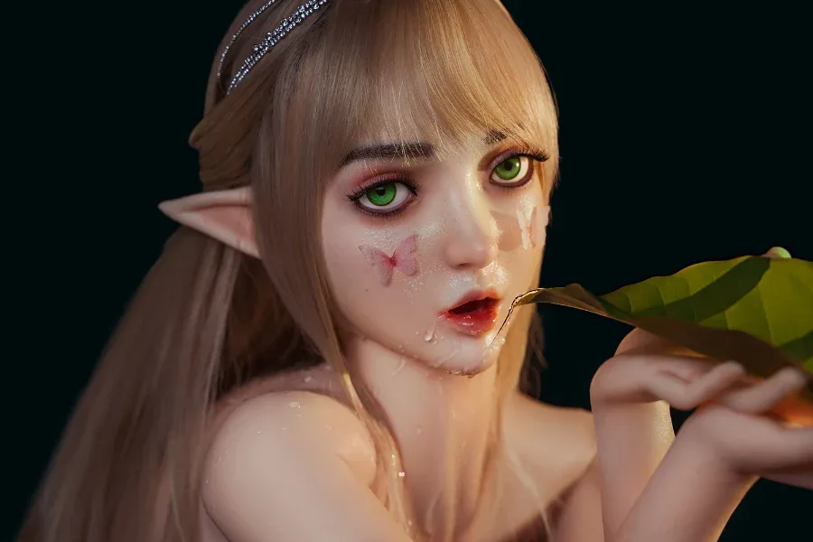 SY Doll | Movable Jaw Elf Ears Silicone Head Ophelia #M8 view 4