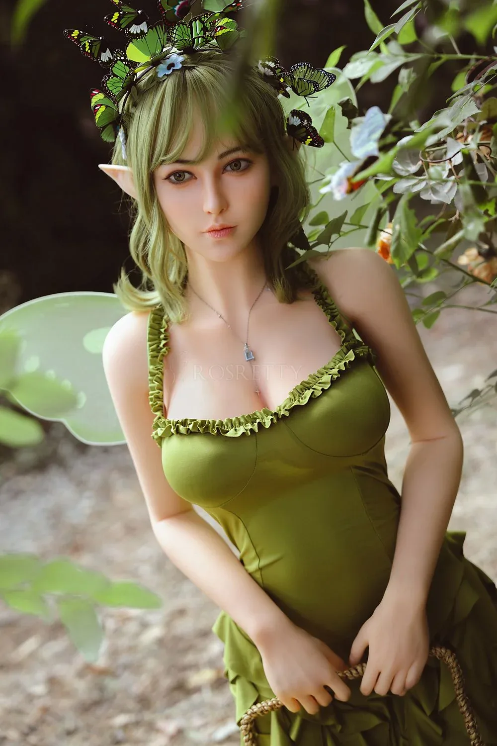 Rosretty Doll | 160cm/5ft3 Big Breasts Enchanted Forest Elf-Ears Green view 4