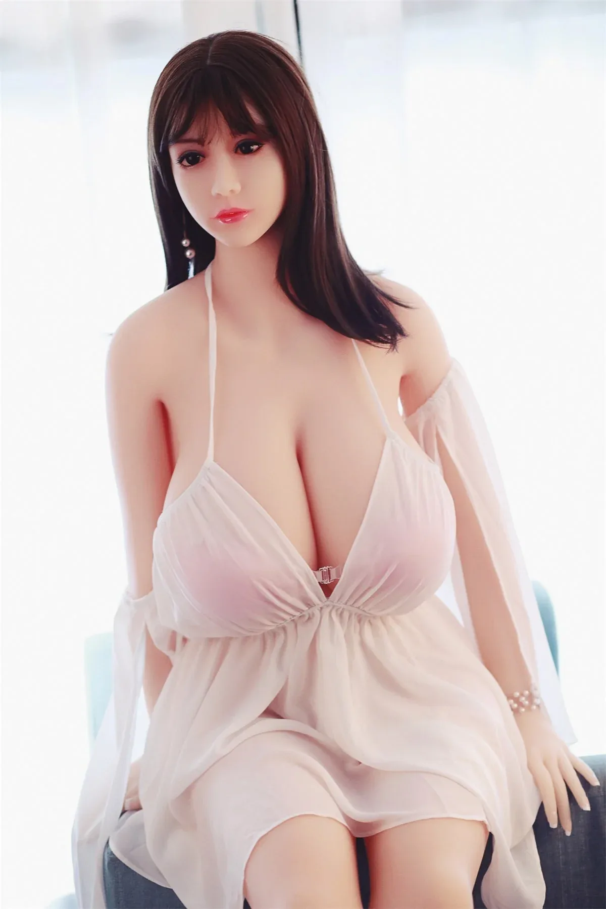 5ft6 (168cm) Big Breasts Chubby Sex Doll With Long hair - Aliza view 7