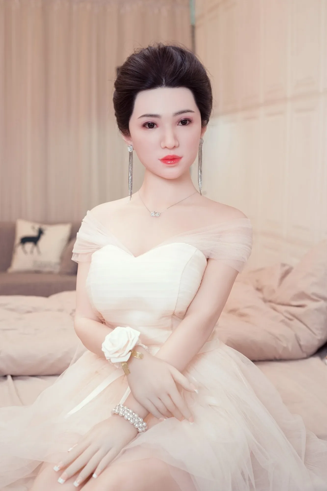 AF Doll | 160cm Asian silicone head big breast sexy sex doll - Bidery view 2