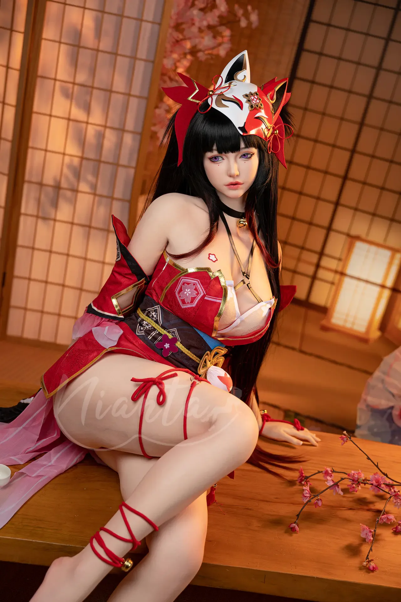 Nianta | 164cm/5ft4 Big Breasts Captivating Japanese Kitsune Kimono Co view 5