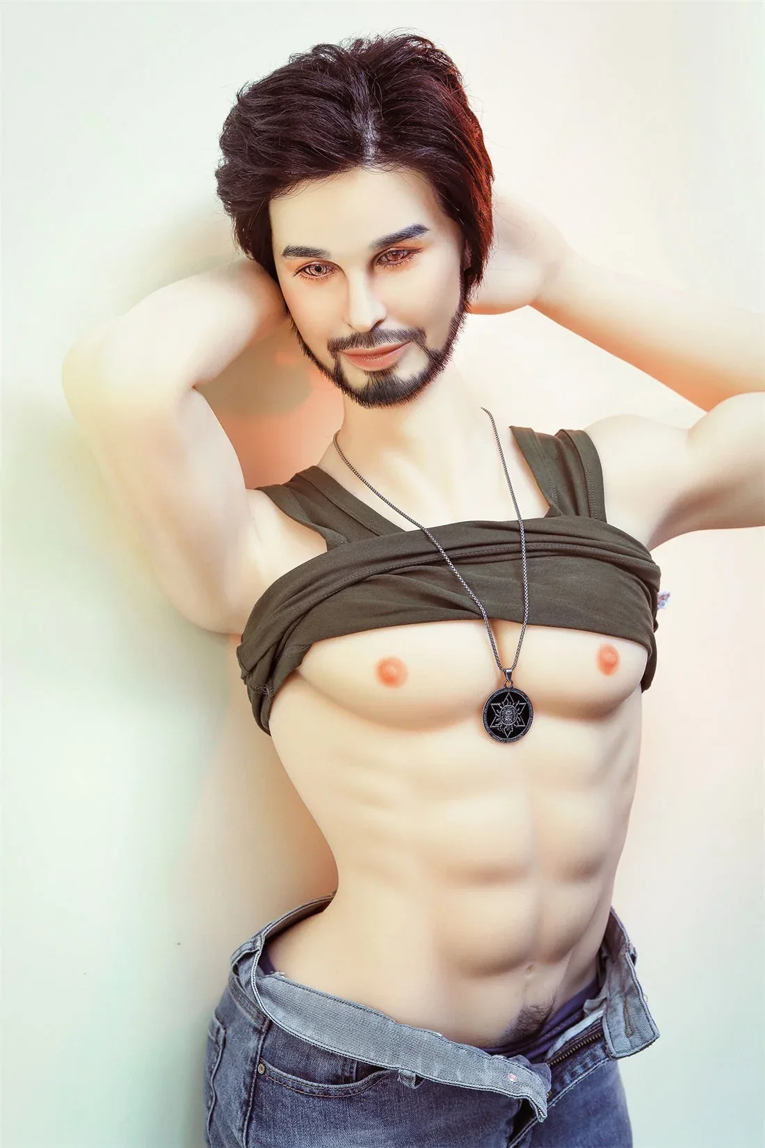 SY Doll | 5ft 4 (162cm) Enthusiastic Bearded Style Male Sex Doll - Mic view 5