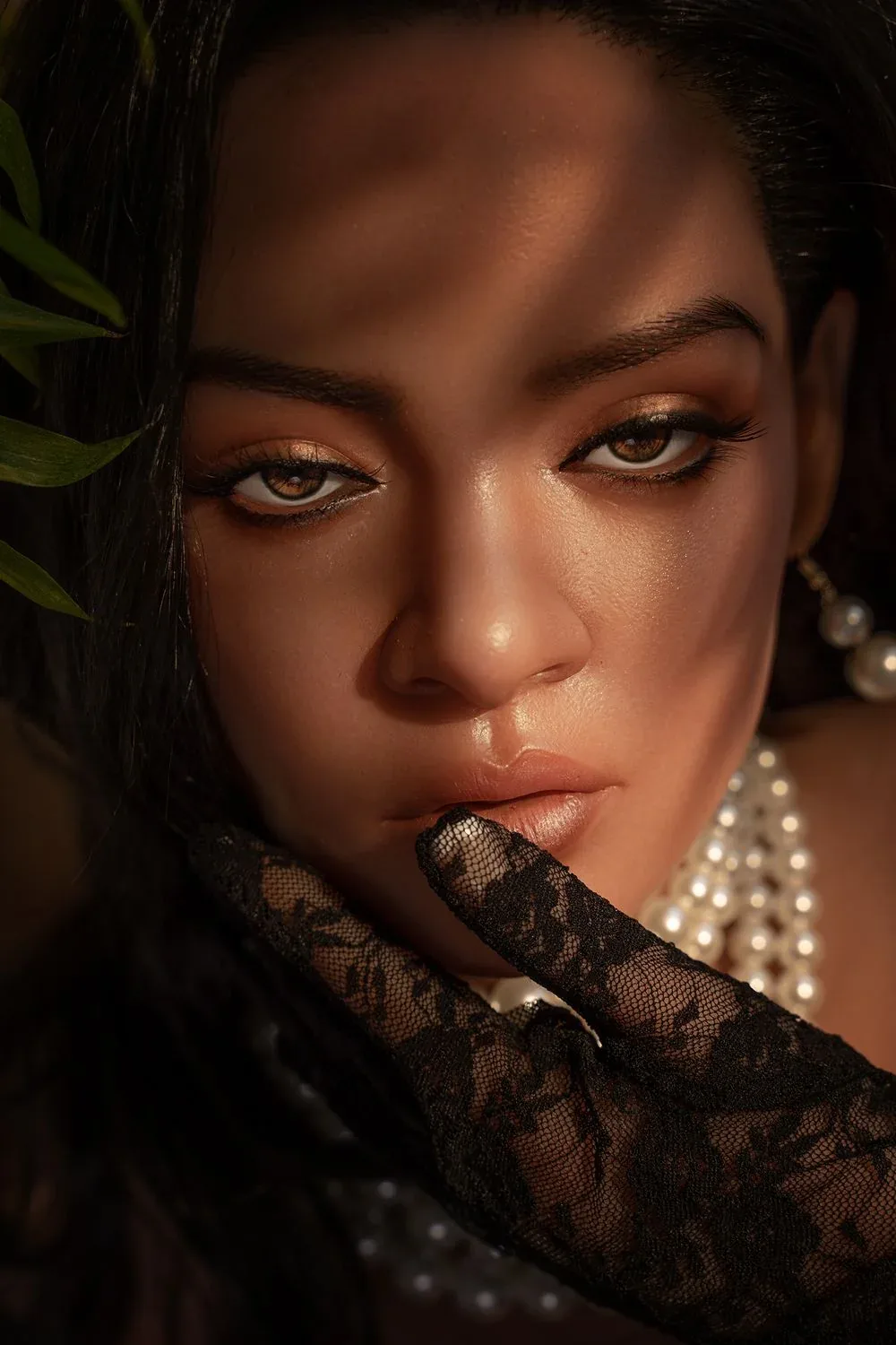 166cm/5ft4 African American Small Boobs Lifelike Mature Sex Doll - Rih view 4