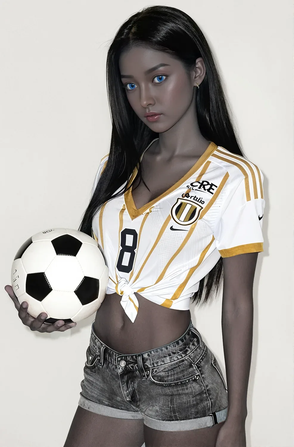 SY Doll | 157cm/5ft2 Small Breasts Alluring Black Skin Soccer Beauty R view 5