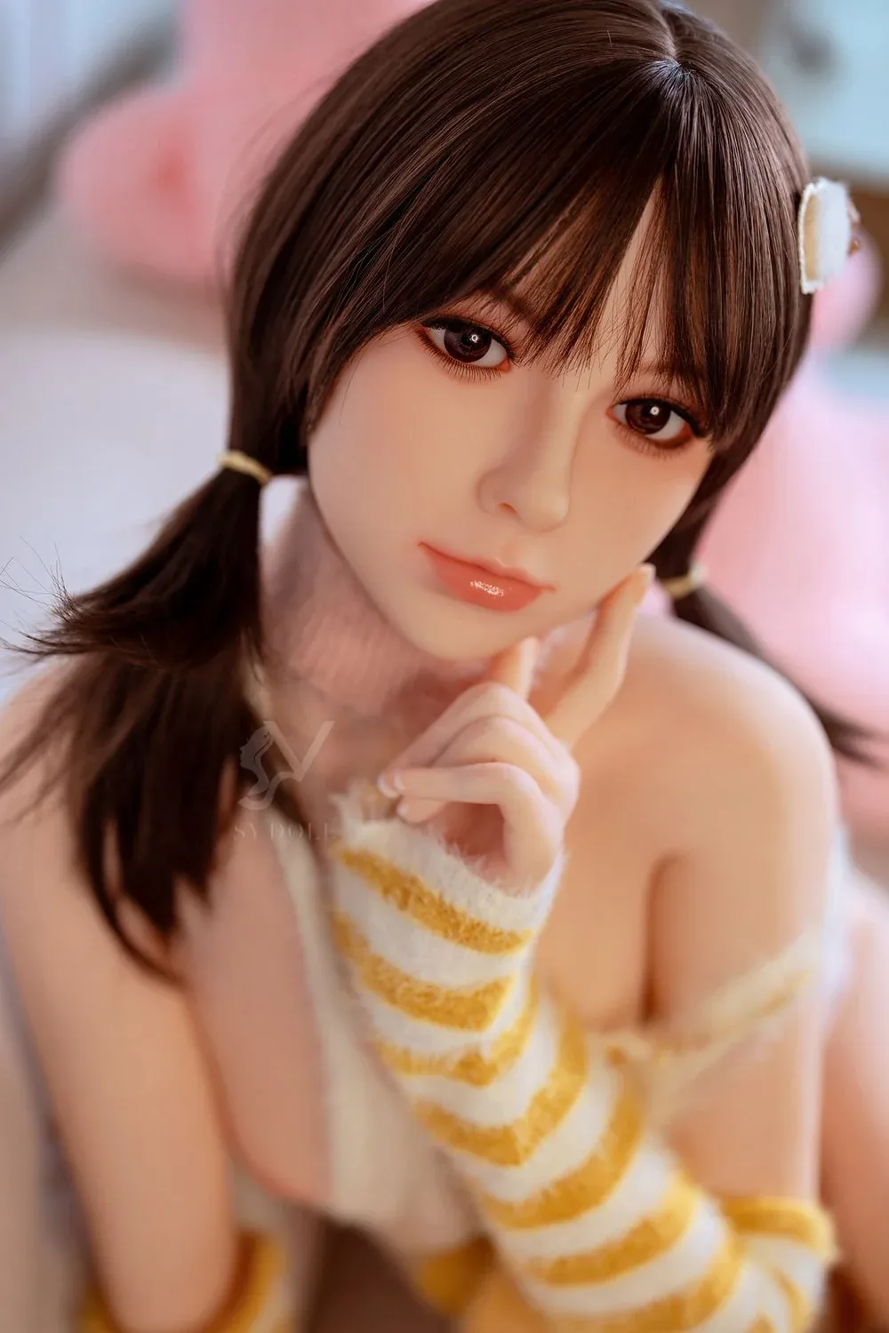 SY Doll | Asian 150cm/4ft11 Black Hair Lovely Small Breasts Lifelike T view 1