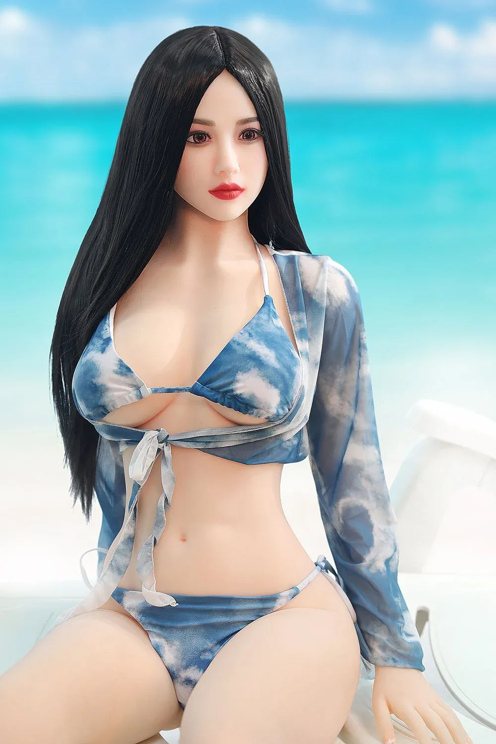 SY Doll | Asian 166cm/5ft5 Beach Swimsuit Small Breasts Lifelike TPE S view 3
