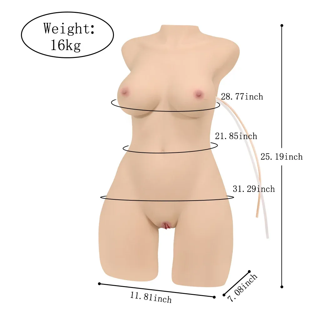 41cm/16.1in Torso Sex Doll Automatic Sucking Vagina - Isabella(In Stoc view 10