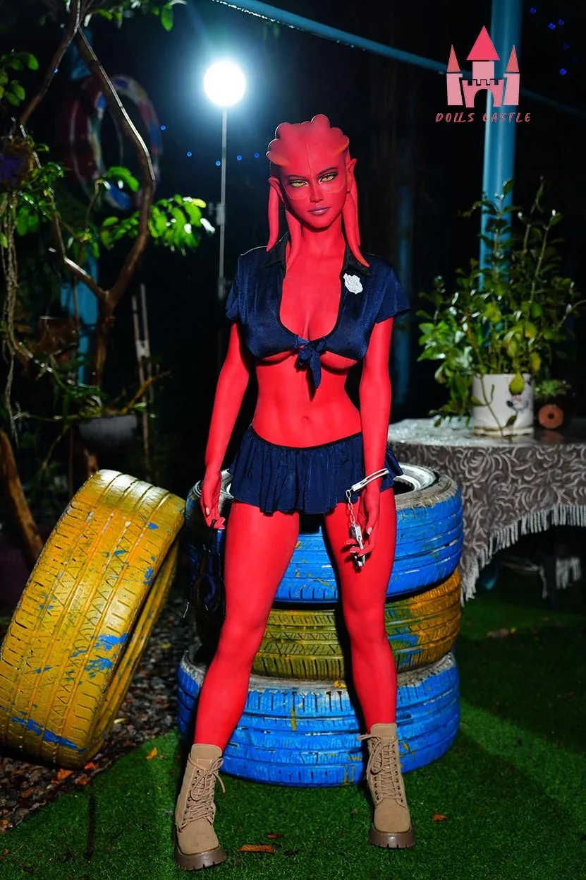 Dolls Castle | 160cm/5ft2 Red Alien Fantasy Cosplay Sex Doll - Zara (I
