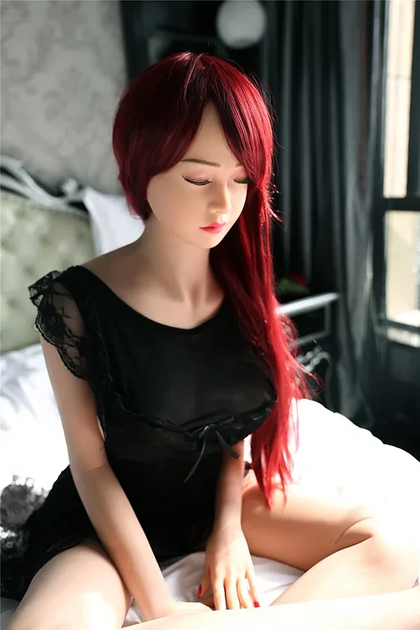 Aibei Doll | 158cm/5ft2 Redhead Eyes Closed Sex Doll - Beverly view 2