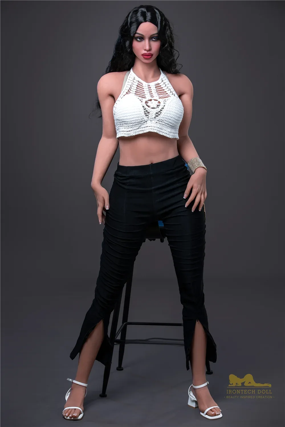 Irontech | 5ft7/171cm Beautiful With Black Long Curly Hair Sex Doll -