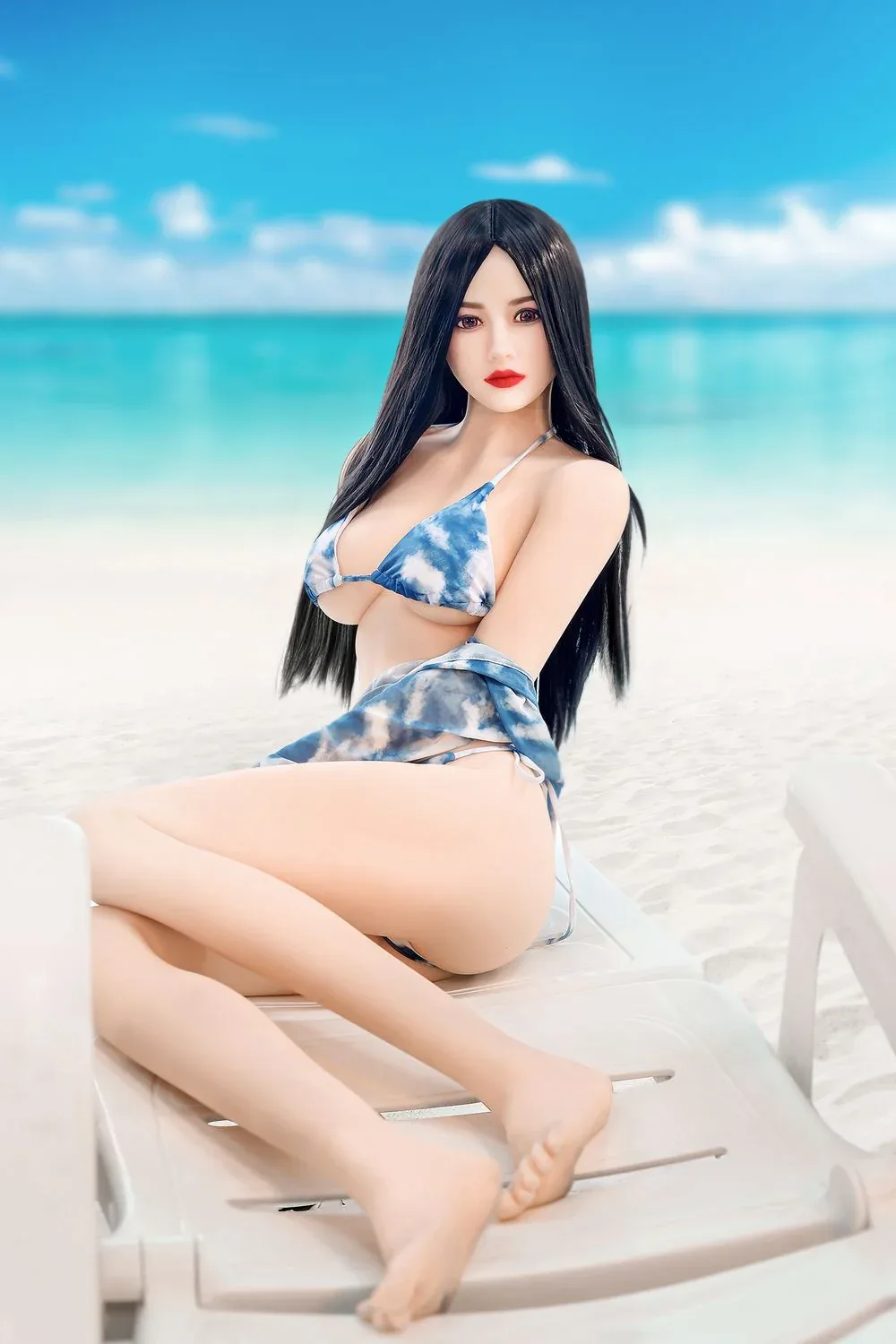SY Doll | Asian 166cm/5ft5 Beach Swimsuit Small Breasts Lifelike TPE S view 6