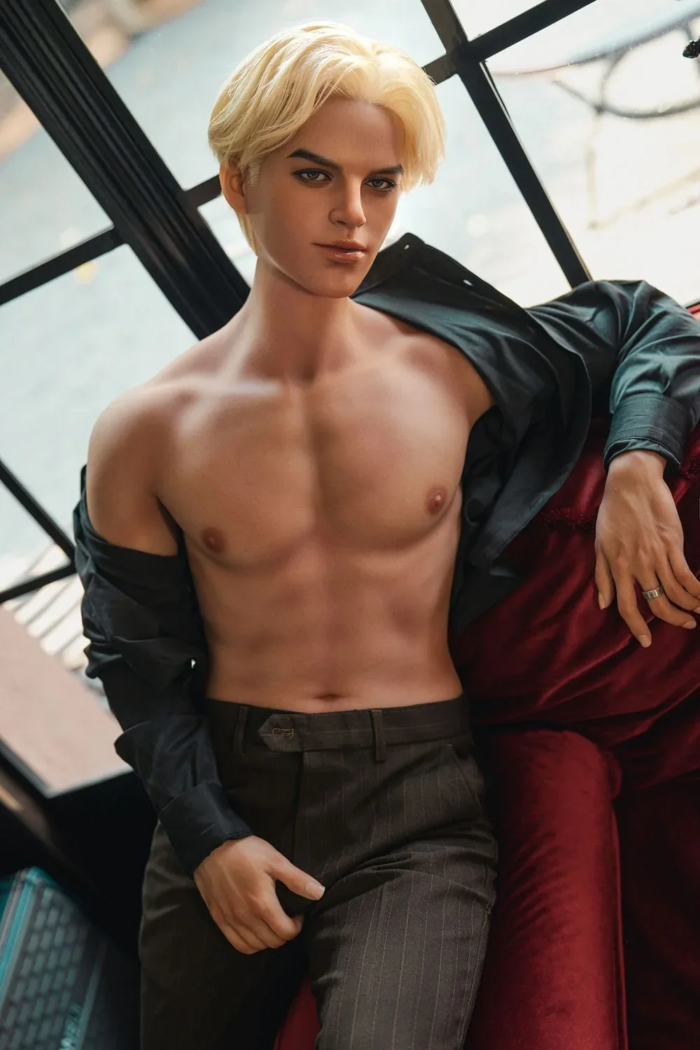 SY Doll | 168cm/5ft5 Seductive Blonde Handsome Realistic Full Silicone