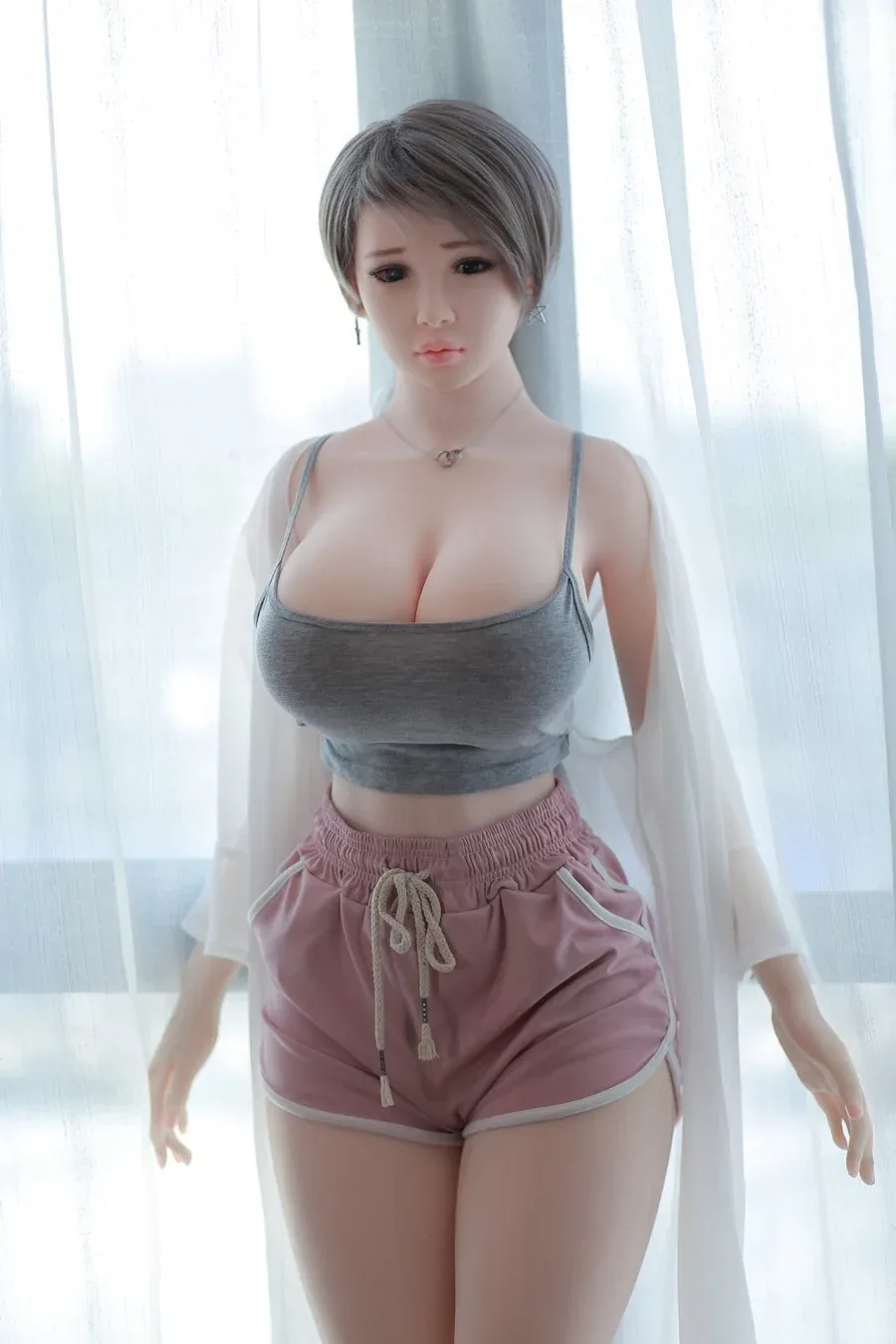 5ft 6 ﻿Lifelike Big Breast Real TPE Silicone Sex Doll - Gaby view 4