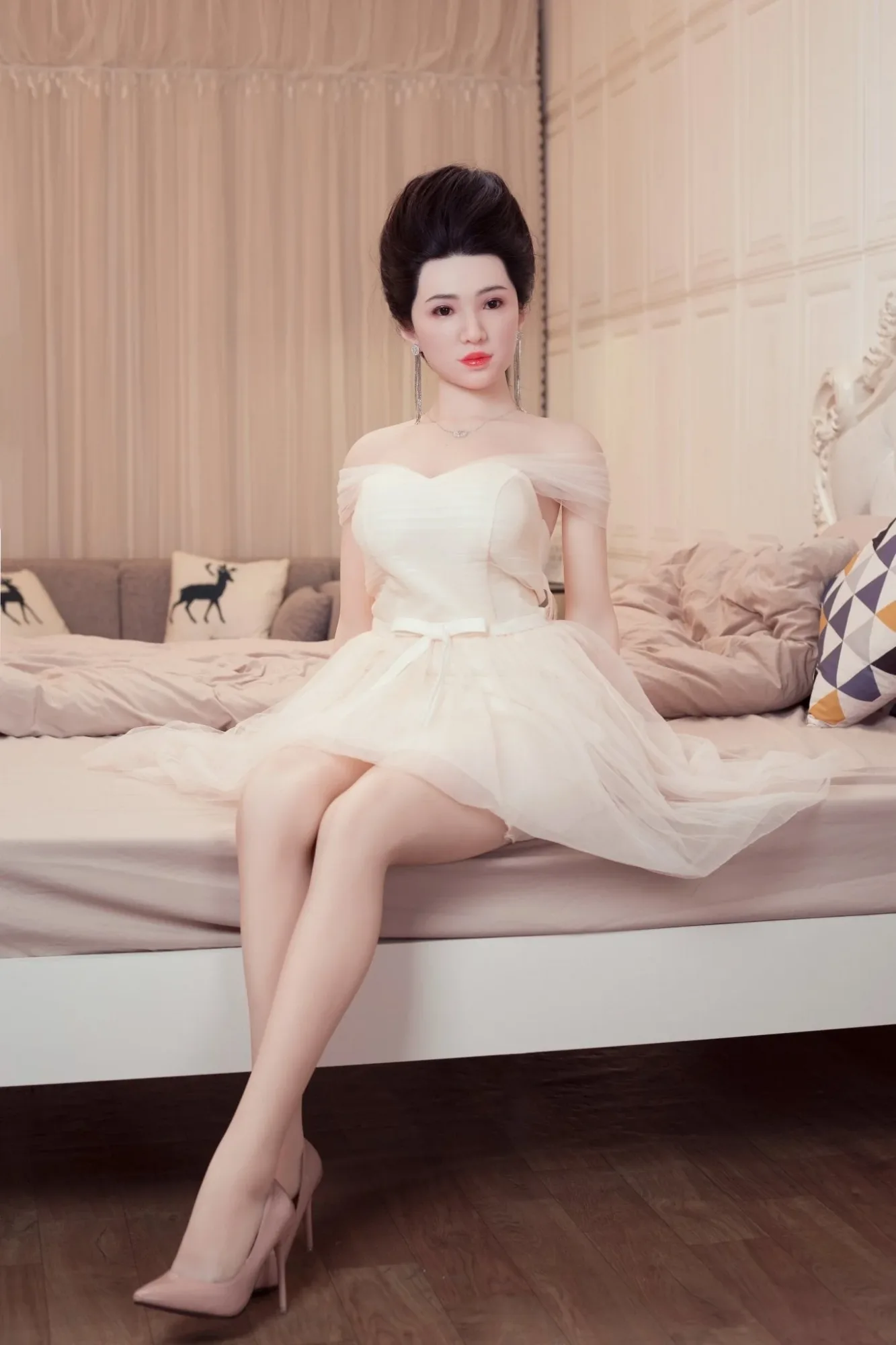AF Doll | 160cm Asian silicone head big breast sexy sex doll - Bidery view 3