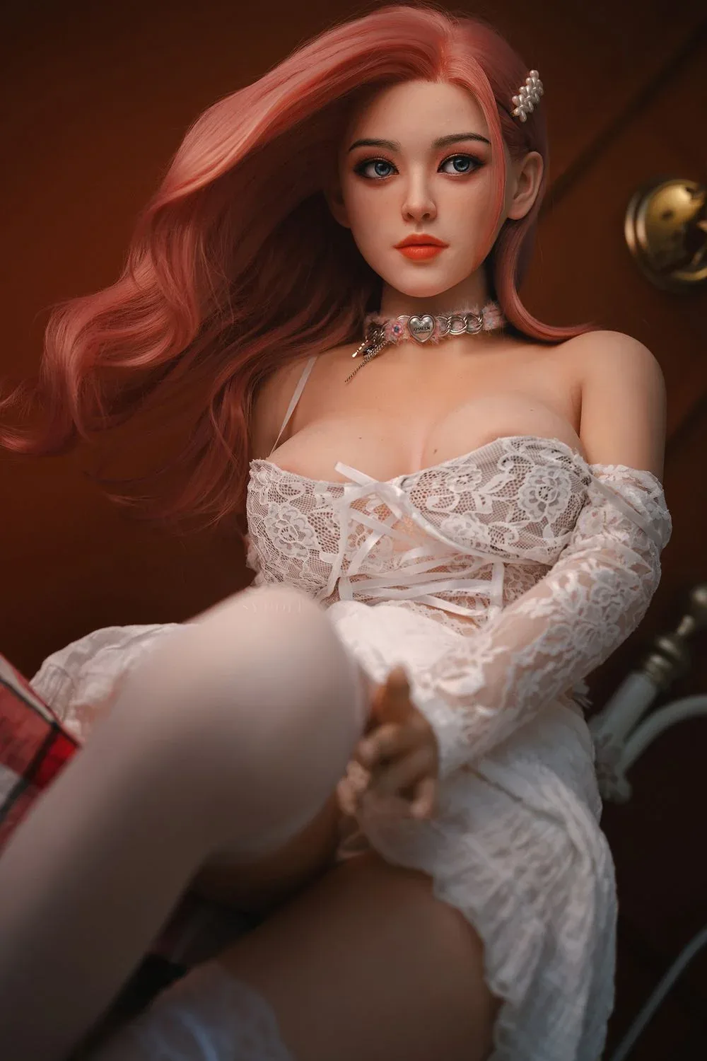 SY Doll | Asian 160cm/5ft3 Lovely Pink Hair Big Breasts Sex Doll - Sar view 4