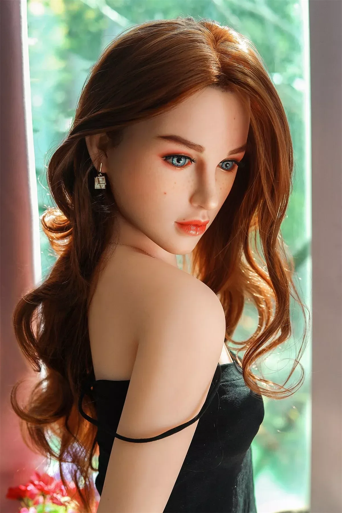5Ft 3(159cm) A Cup Freckle Style Realistic Sex Doll - Ambre（3 Sizes）