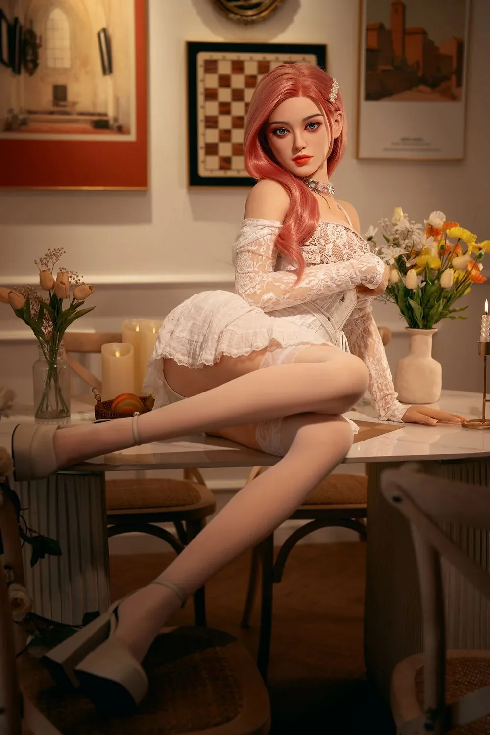 SY Doll | Asian 160cm/5ft3 Lovely Pink Hair Big Breasts Sex Doll - Sar view 7