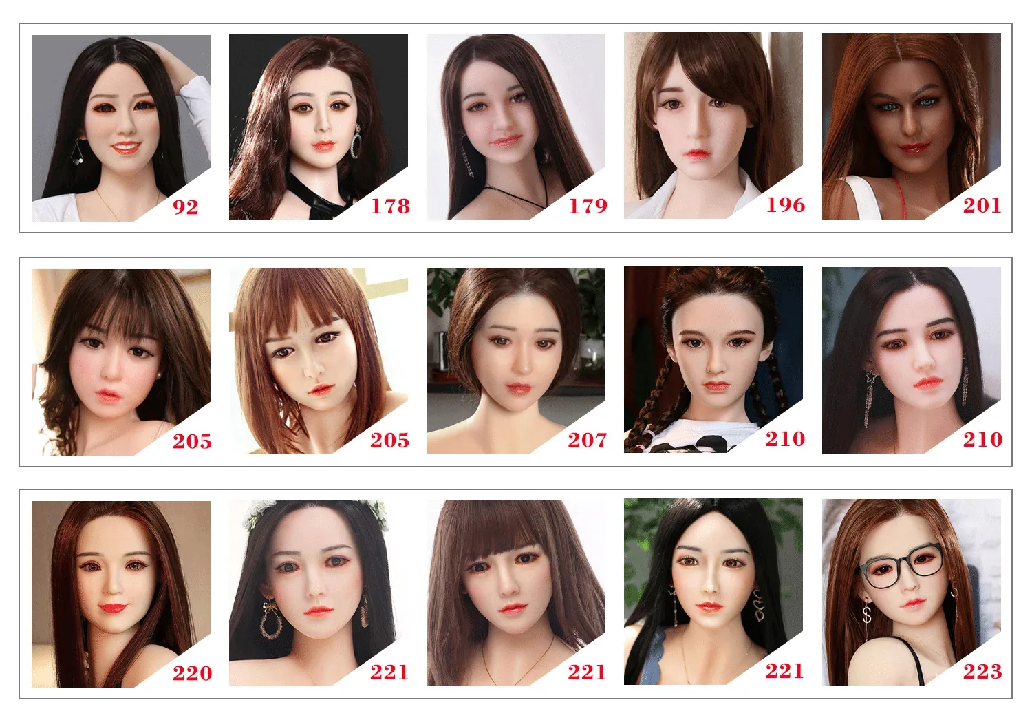 SY Doll Silicone Head view 1