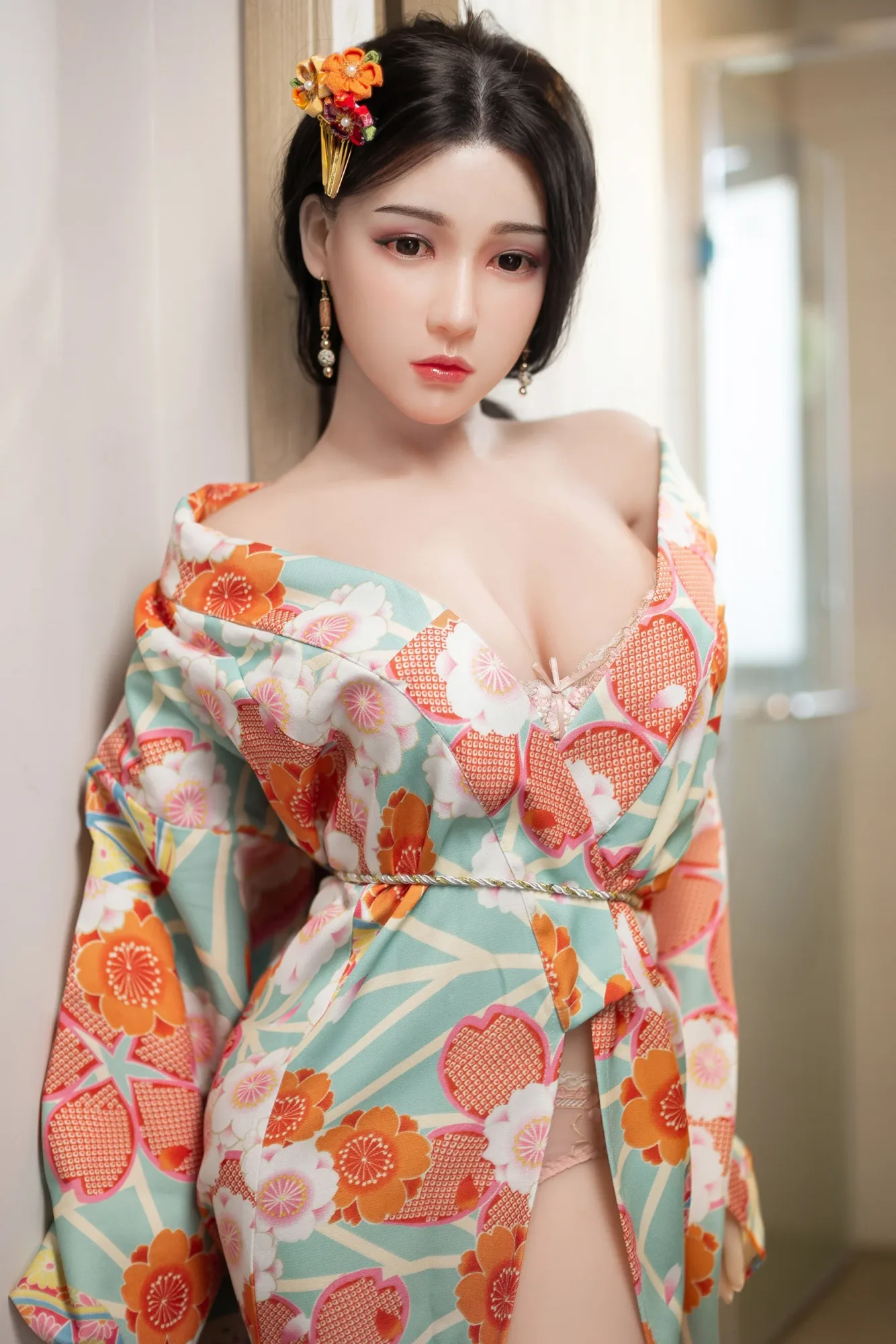 AIBEI | 158cm/5ft2 Medium Breast Silicone Head Doll - Nicole view 7