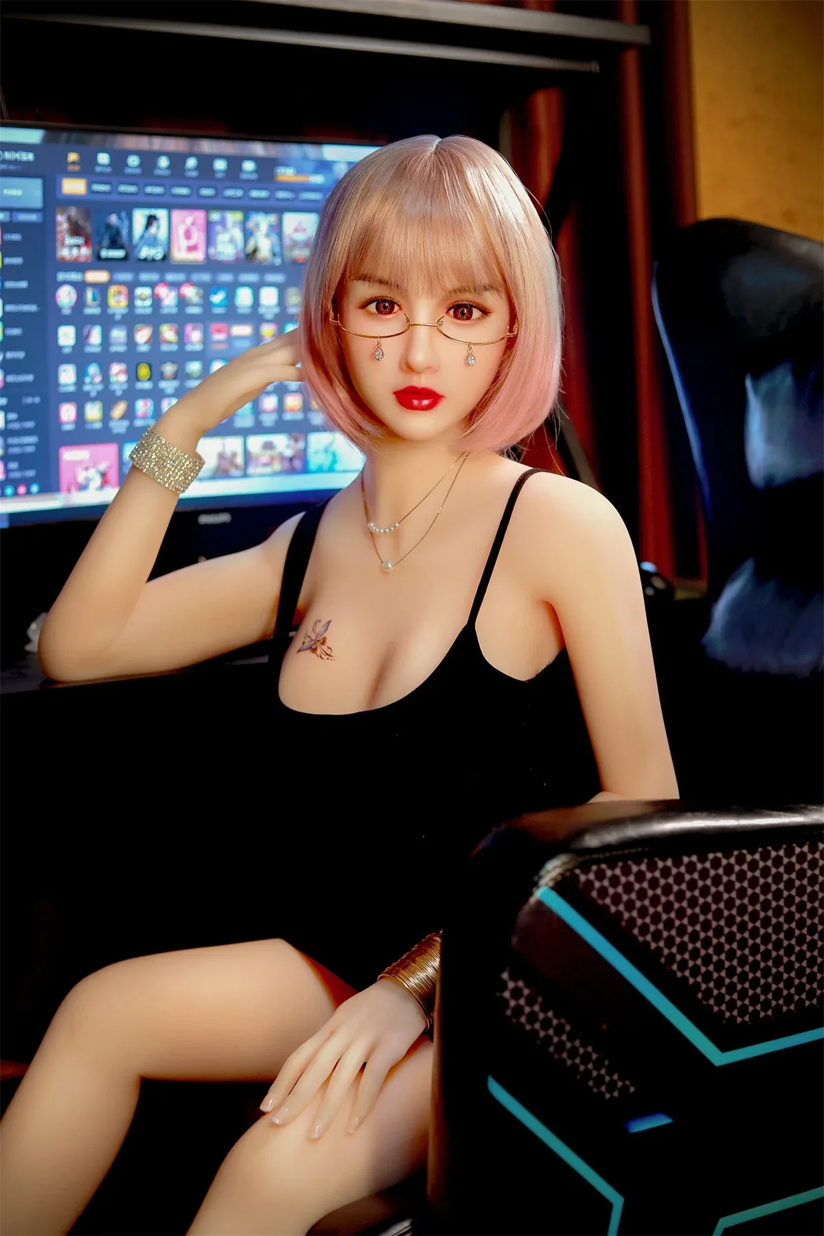 SY Doll | 165cm/5ft5 Big Breasts Gentle Pretty Pink-hair Lifelike TPE view 5