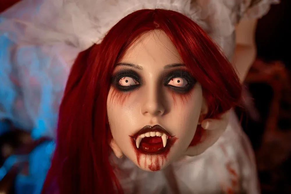 SY Doll | 169cm/5ft5 Scared Vampire Cosplay Big Breasts TPE Sex Doll - view 8
