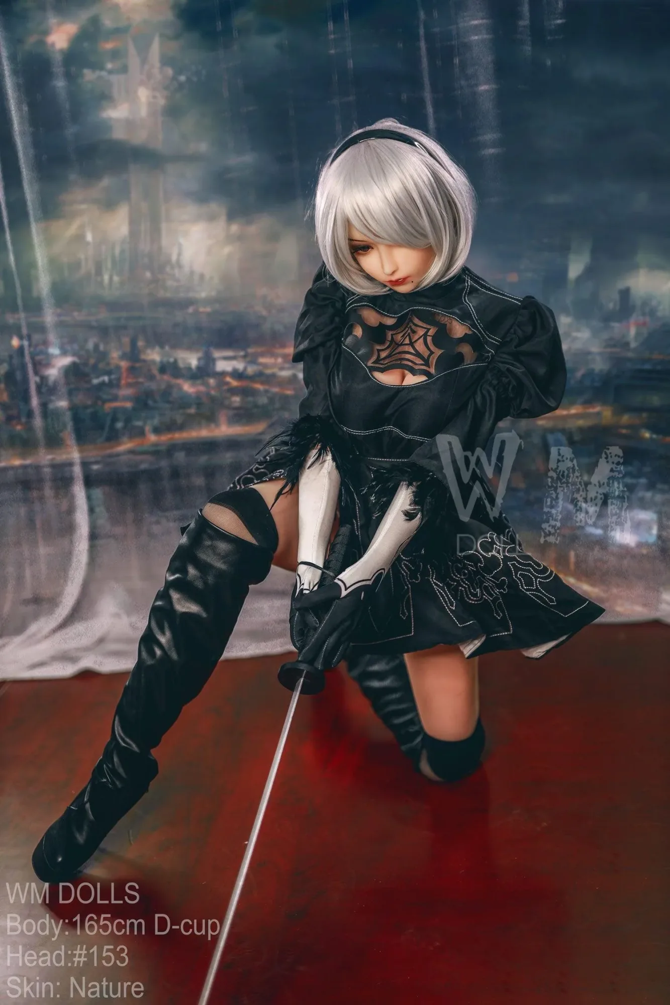 WM | 2B Anime 5ft 5/ 165cm D Cup Cosplay Sex Doll - Fight Angel view 5