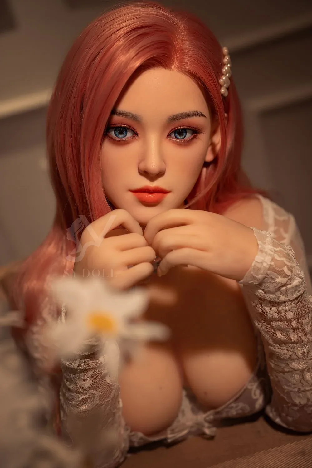 SY Doll | Asian 160cm/5ft3 Lovely Pink Hair Big Breasts Sex Doll - Sar view 2
