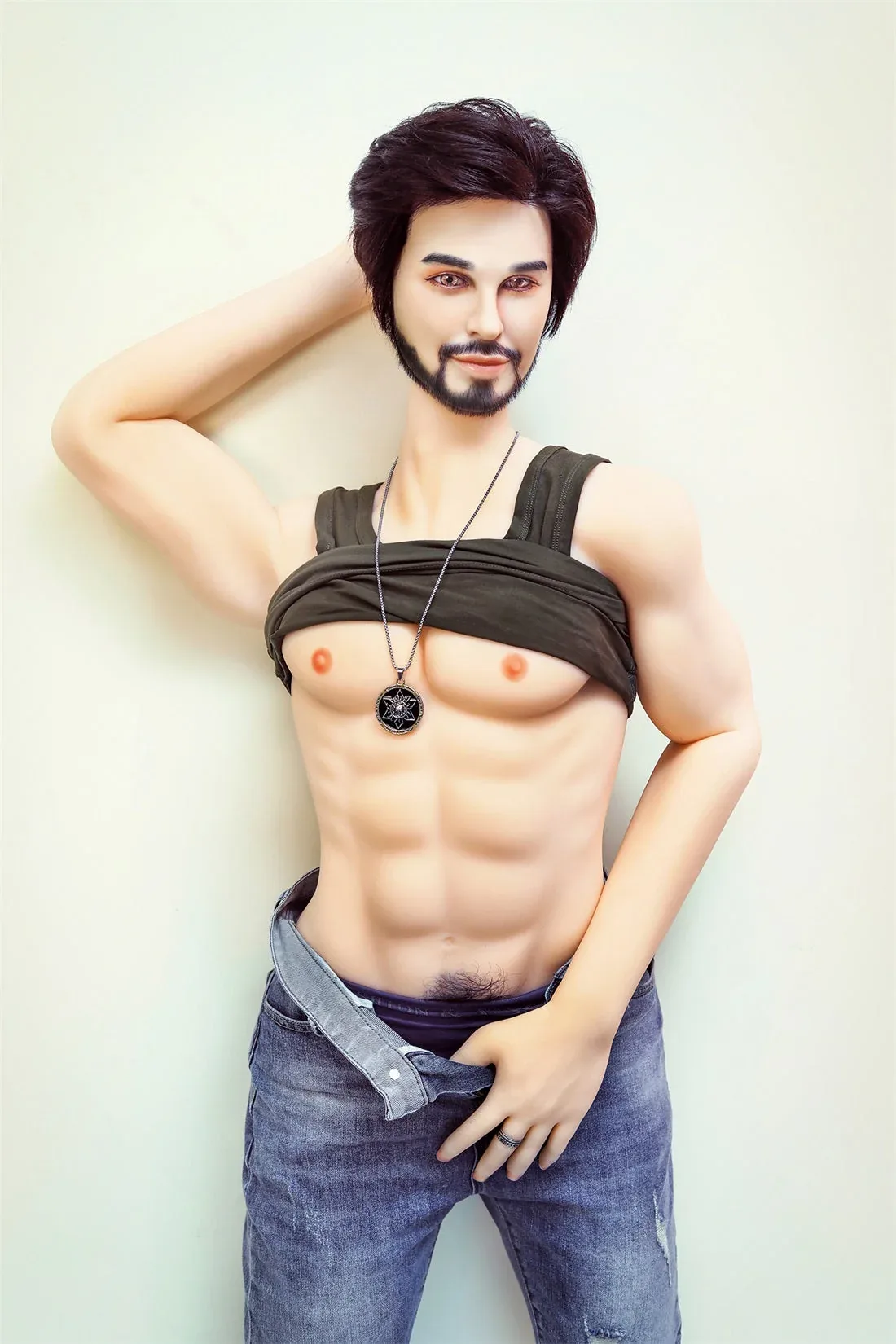 SY Doll | 5ft 4 (162cm) Enthusiastic Bearded Style Male Sex Doll - Mic view 2