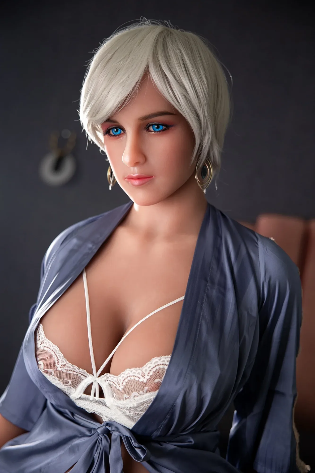 SY Doll | 150cm/4ft11 Huge Breasts Alluring Silver-grey Hair Realistic view 1