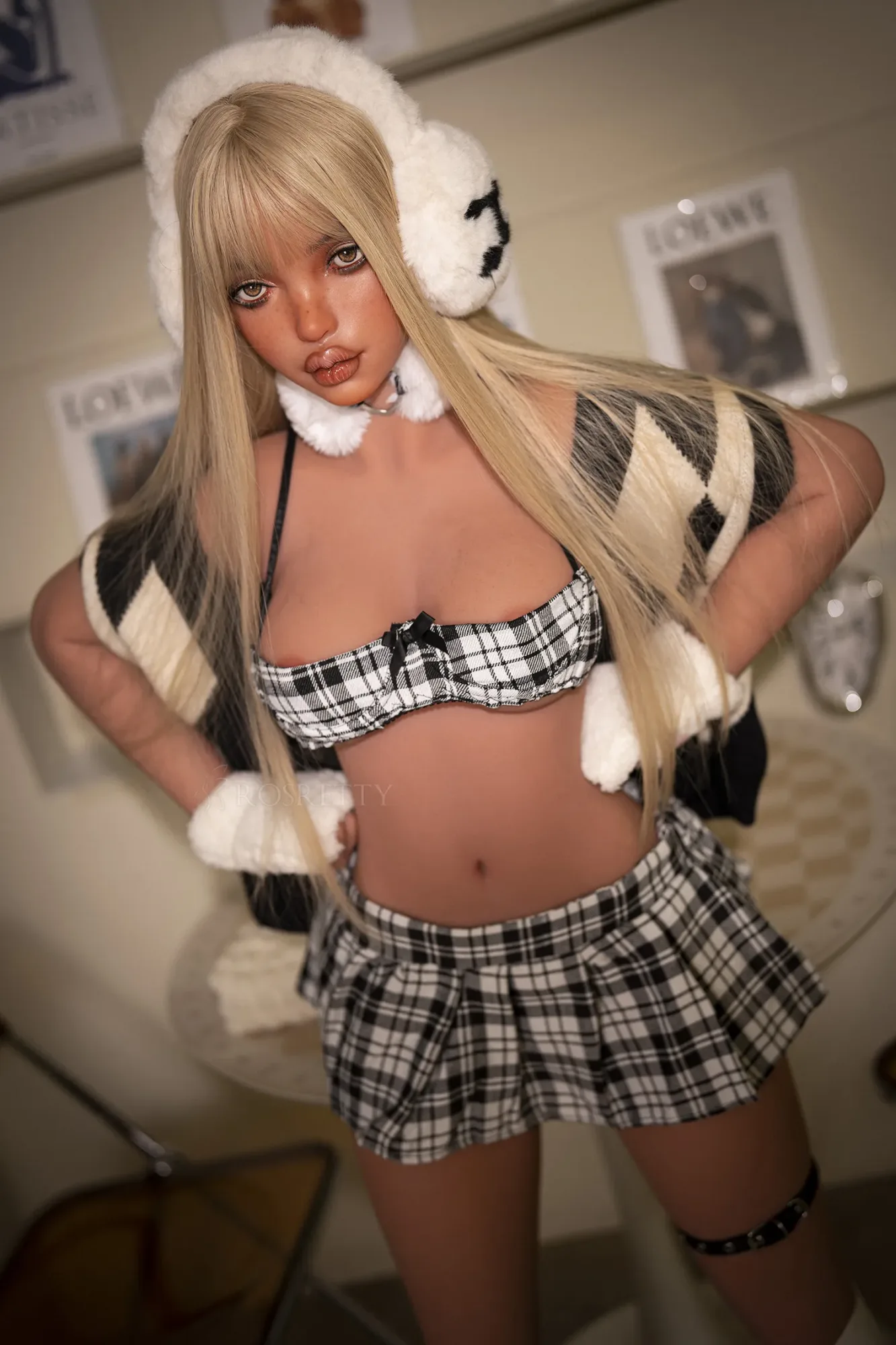 152cm/4ft12 Big Breasts Charming Tan Skin Blonde Beauty Realistic TPE view 1