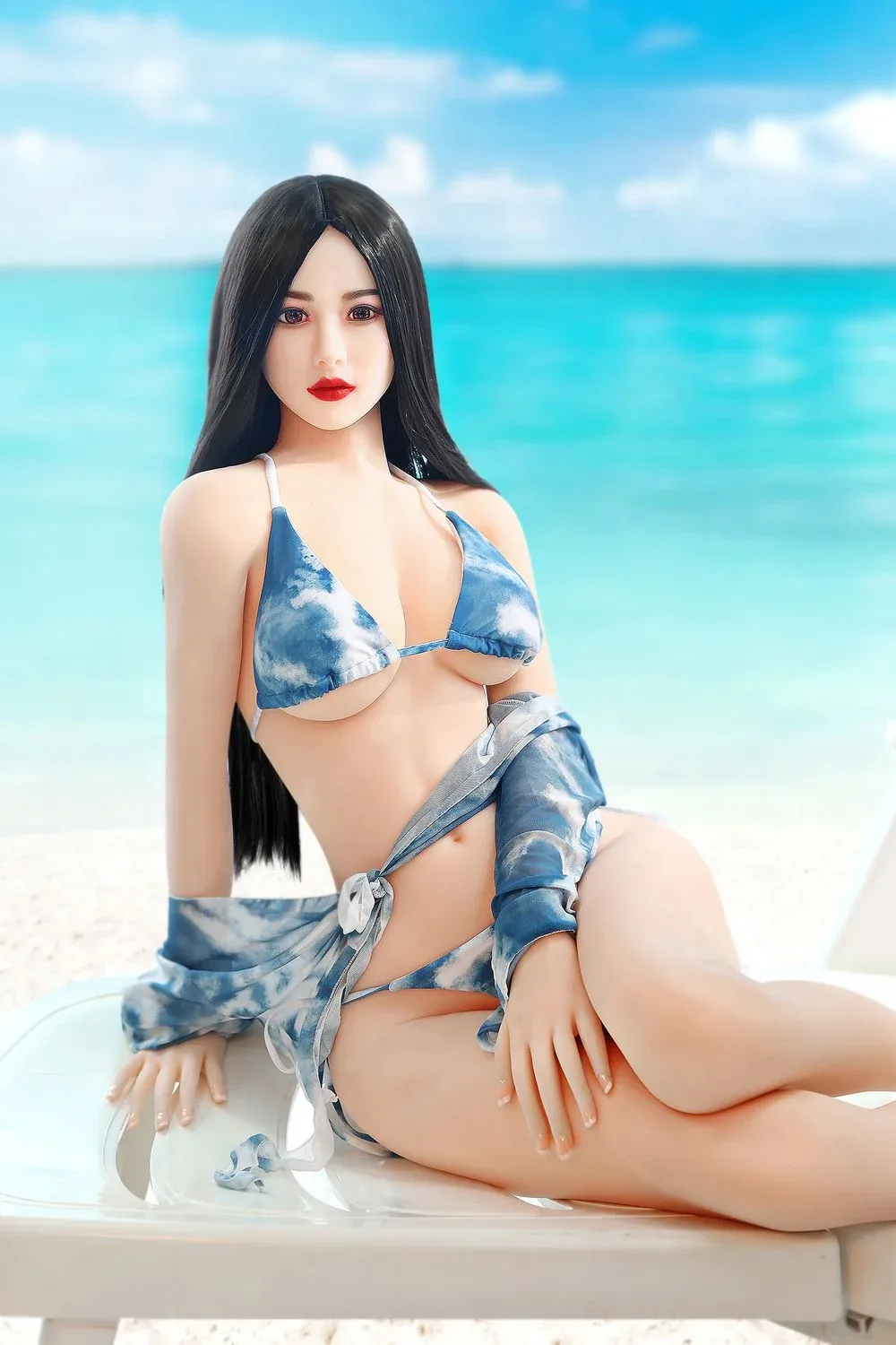 SY Doll | Asian 166cm/5ft5 Beach Swimsuit Small Breasts Lifelike TPE S view 4
