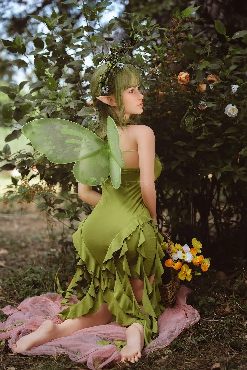 Rosretty Doll | 160cm/5ft3 Big Breasts Enchanted Forest Elf-Ears Green view 8