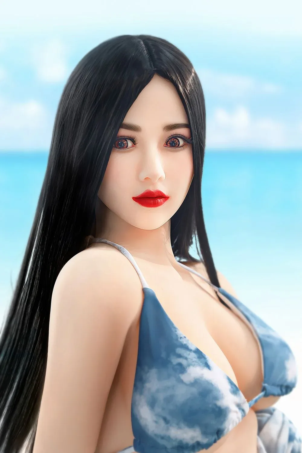 SY Doll | Asian 166cm/5ft5 Beach Swimsuit Small Breasts Lifelike TPE S view 2
