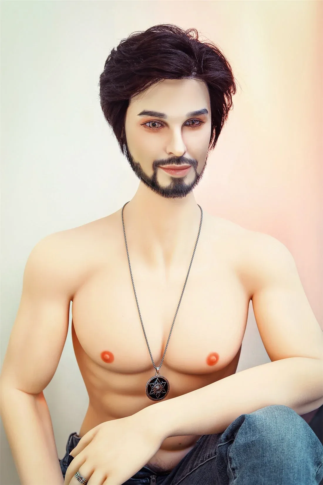 SY Doll | 5ft 4 (162cm) Enthusiastic Bearded Style Male Sex Doll - Mic view 4