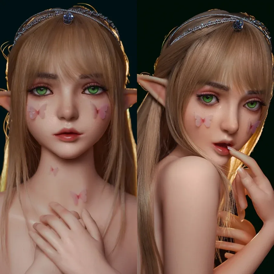 SY Doll | Movable Jaw Elf Ears Silicone Head Ophelia #M8 view 5