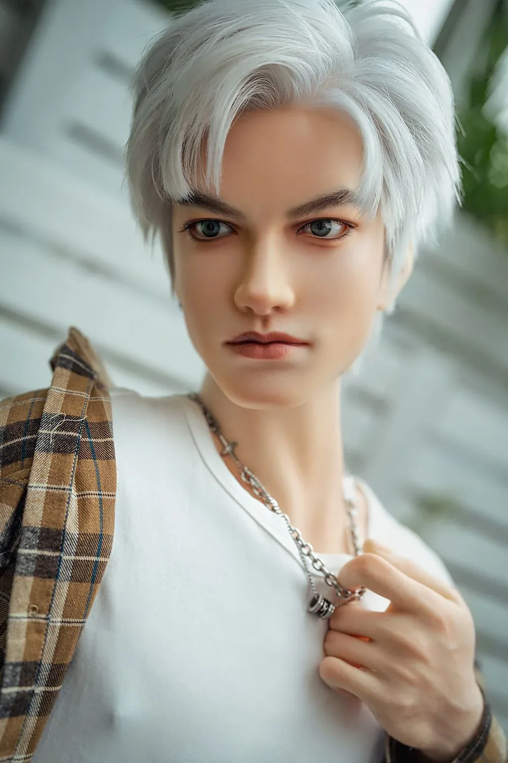 SY Doll | 162cm/5ft3 Charming Silver-hair Muscle Lifelike Full Silicon view 7