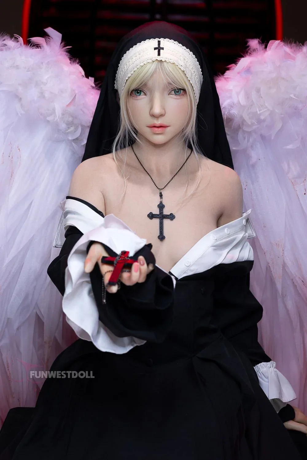 FUNWEST® Giselle 159cm (5ft2) 056SJ# A Breasts Blonde Cosplay Silicone view 2