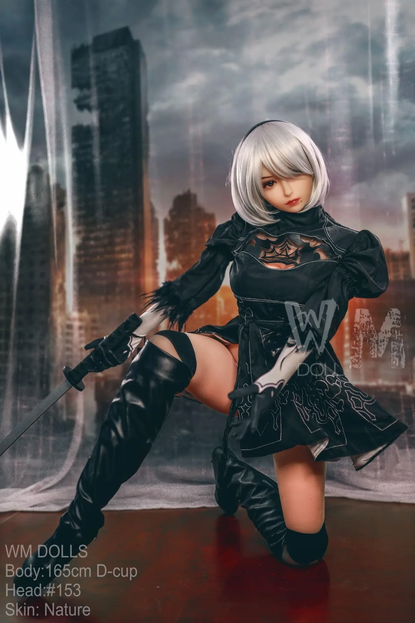 WM | 2B Anime 5ft 5/ 165cm D Cup Cosplay Sex Doll - Fight Angel view 1