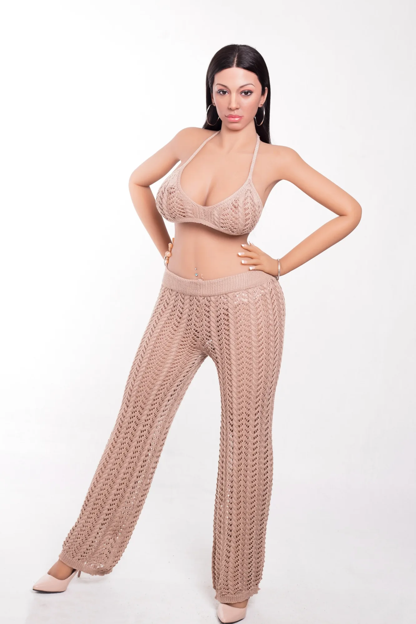 AF Doll | 161cm Fat Chubby Big Boobs Implant Hair TPE Sex Doll - Haide view 4