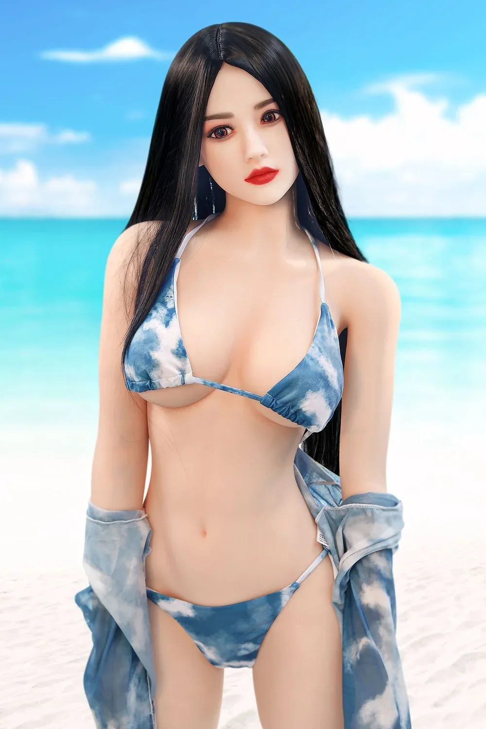 SY Doll | Asian 166cm/5ft5 Beach Swimsuit Small Breasts Lifelike TPE S view 8